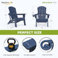 Folding Adirondack Chairs Set of 2