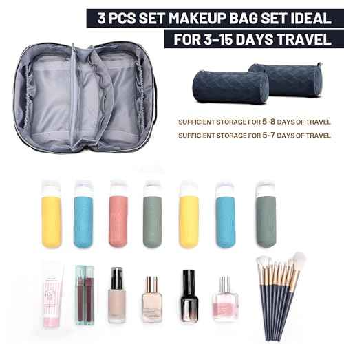 Travel Makeup Bag (3 Count)