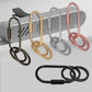 Key Chain Brass Key Rings 2 Pack Screw Lock Key Organizer with 4 Rings Carabiner Keychain Clip for Men and Women (2 Count)