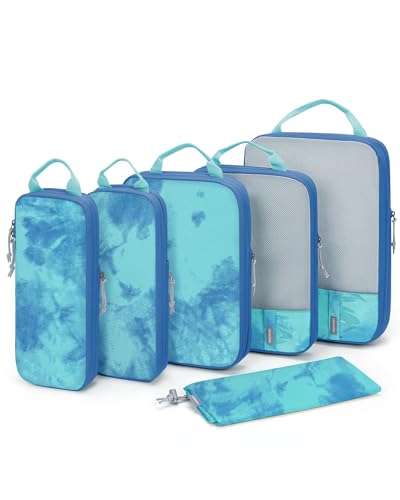 6 Set Compression Packing Cubes for Travel (6 Count)