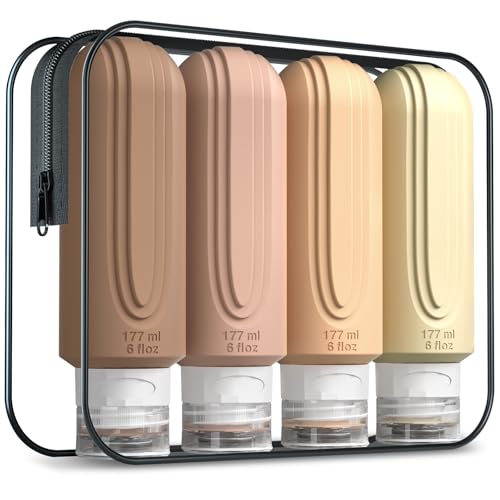 Travel Bottles for Toiletries (4 Count)