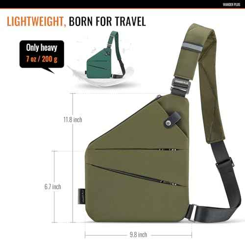 PLUS® Anti Theft Crossbody Travel Bag for Women Men