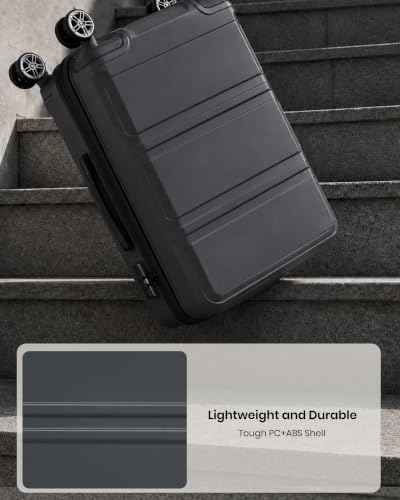 24 Inch Luggage Suitcase with Spinner Wheels TSA Lock