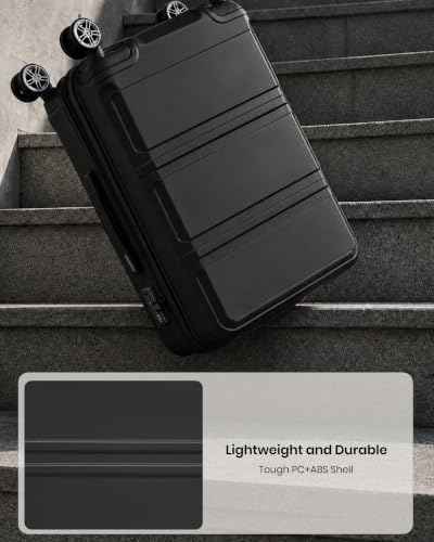 24 Inch Luggage Suitcase with Spinner Wheels TSA Lock