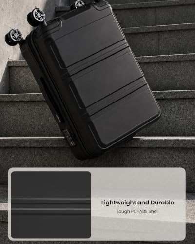 28 Inch Luggage Expandable Suitcase with Spinner Wheels TSA Lock