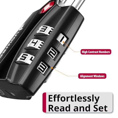 TSA Approved Luggage Locks (3 Count)