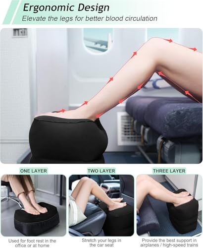 Inflatable Travel Foot Rest Pillow