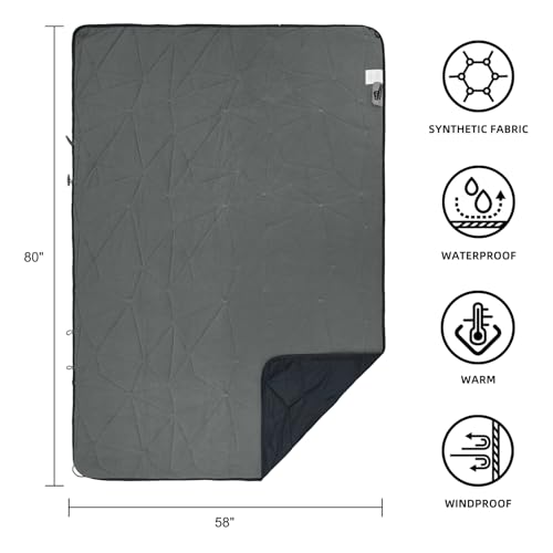 Large Waterproof Outdoor Blanket Thick Fleece 80" x 58"