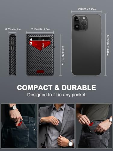Wallet for Men RFID Blocking Minimalist Card Holder Wallet for 12