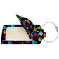 Cute Dog Paws Leather Luggage Tag with Stainless Steel Ring