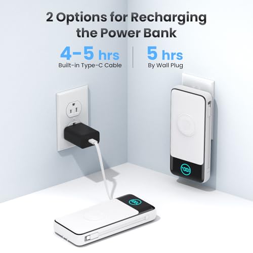 Portable Charger for iPhone with Built
