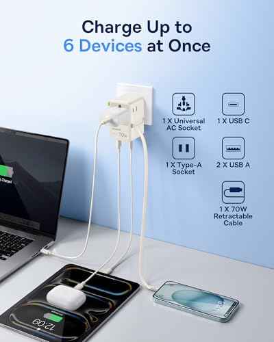 70W Universal Travel Adapter