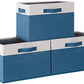 Storage Baskets for Shelves 3 Pack (3 Count)