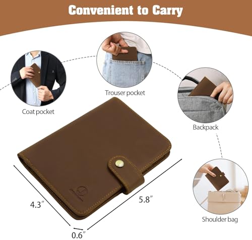 Genuine Leather Handmade Passport Holder For Travel