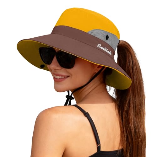 Women's Ponytail Safari Sun Hat