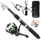 Fishing Rod 6.9ft Telescopic Fishing Rod and Reel Combo with Fishing Pliers and Lip Gripper Fishing Equipment
