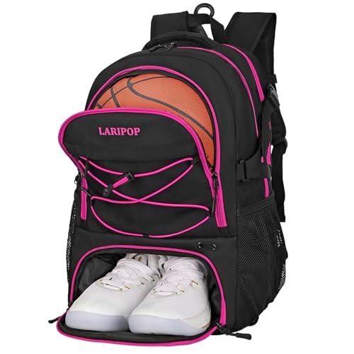 Basketball Backpack Large Sports Basketball Bag with Dedicated Ball Slot & Ventilated Shoe Compartment for Soccer Volleyball Gym Training Travel