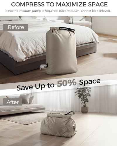 Compression Travel Laundry Bag for Dirty Clothes (2 Count)