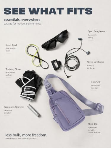 Sling Bag with Adjustable Straps Crossbody Chest Bag Lightweight Small Backpack for Casual Outdoor Traveling Hiking