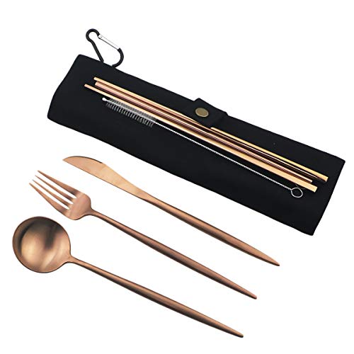 Luxury Rose Gold Matte Portable 18