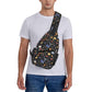 Sling Bag Vintage Botanical Flower Wildflower Hiking Daypack Crossbody Shoulder Backpack Travel Chest Pack for Men Women
