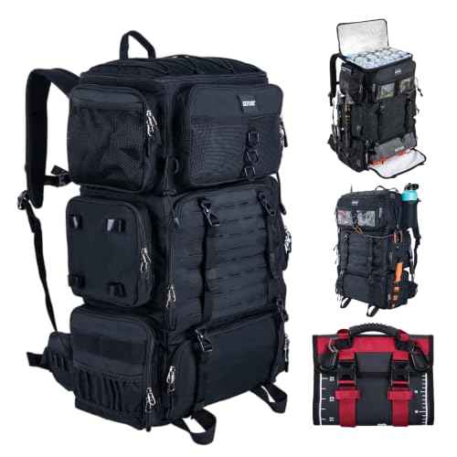 72L Fishing Tackle Backpack with Cooler