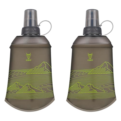 Soft Flask 200ml Collapsible Running Water Bottles (2 Count)