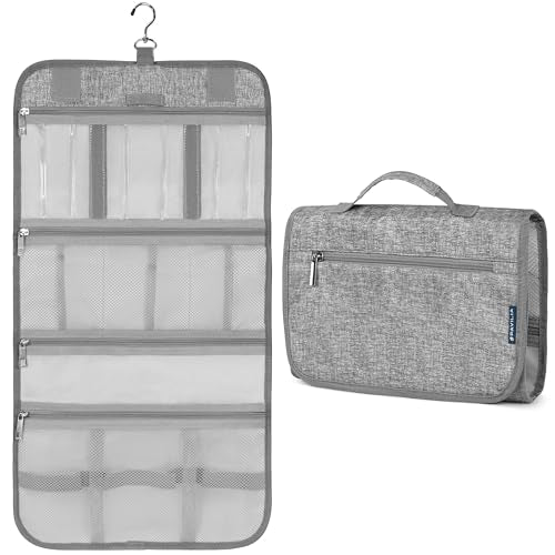 Hanging Toiletry Bag for Women Men Foldable Travel Organizer