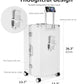 Super Large Aluminum Frame Checked Zipperless Luggage