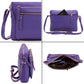 Leather Crossbody Bags for Women Small Soft Genuine Pebbled Sling Shoulder Handbag Crossover Purse with Full Adjustable Strap