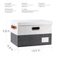 Foldable Storage Bins with Lids [3 (3 Count)