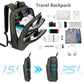 Backpack for Men Slim & Expandable Travel Laptop Backpack with USB Charging Port Water Resistant Anti