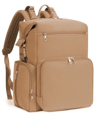 Neoprene Diaper bag Backpack Waterproof Baby Changing Bags for Mom and Dad with Changing Pad Large Travel Maternity Tote with Insulated Pockets and Organised Compartments