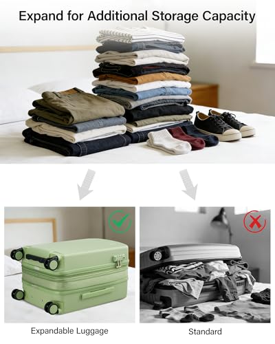 20 Inch Expandable Carry On Luggage
