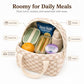 Lunch Bag for Women Cute Corduroy Lunch Tote Bags with Shoulder Strap Reusable Insulated Lunch Box Large Capacity Reusable Insulated Cooler for Work Picnic or Travel