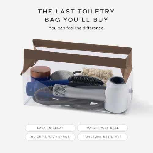 Parcel Clear Travel Kit with Zipperless Magnetic Closure