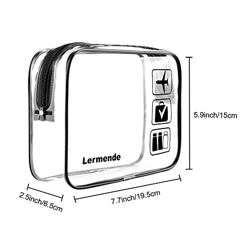 Clear Toiletry Bag TSA Approved Quart Size Travel Carry On