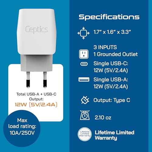 European Plug Adapters Combo (2 Count)