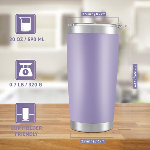 20 oz Tumblers Stainless Steel Tumbler with Lid