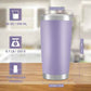 20 oz Tumblers Bulk Stainless Steel Tumbler with Lid (6 Count)