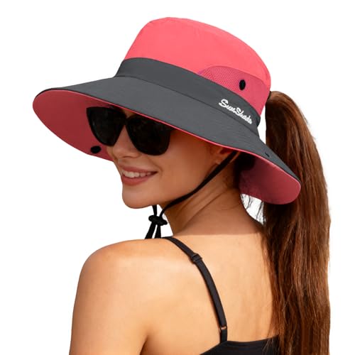 Women's Ponytail Safari Sun Hat