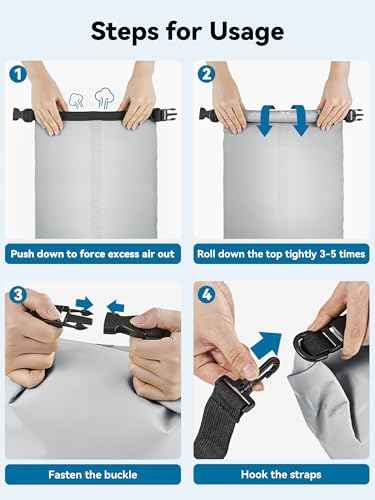 Waterproof Dry Bag Backpack with Emergency Whistle