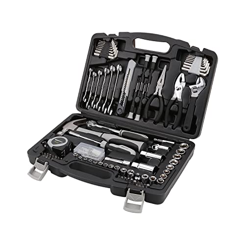 131 Piece General Household Hand Tool Set with Storage Case for Home Repair (131 Count)