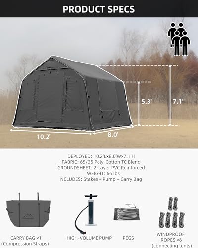 Inflatable Camping Tent for 2