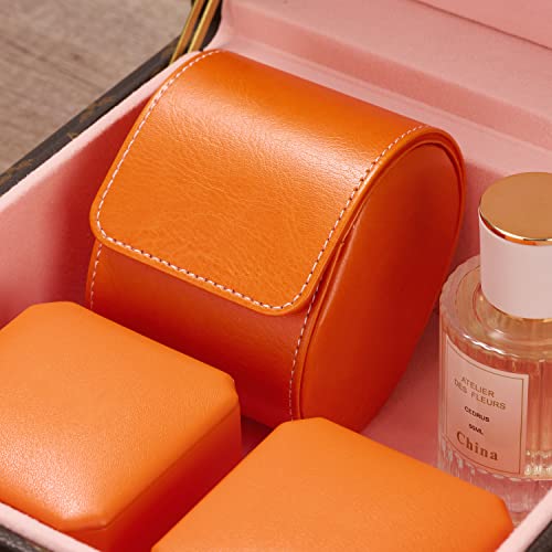 Luxury Leather Watch Storage Box Travel Single Watch Case Jewelry Gift Box for Christmas Anniversary Birthday