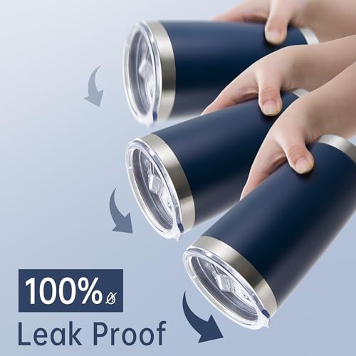 20 oz Tumblers Bulk Stainless Steel Tumbler with Lid (12 Count)