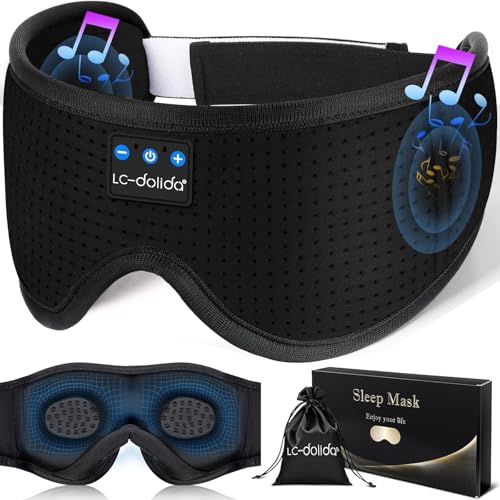 Sleep Mask with Bluetooth Headphones