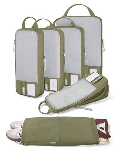 6 Set Compression Packing Cubes for Travel (6 Count)