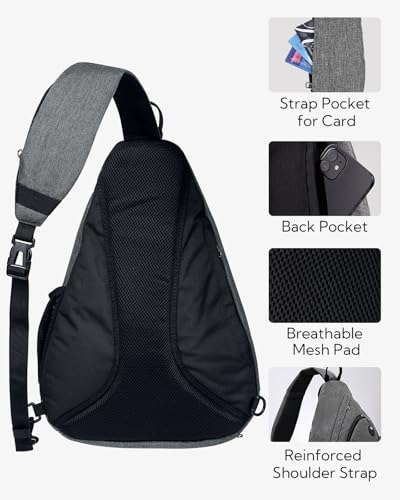 Large Sling Bag Crossbody Backpack Chest Pack for Men Women