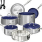 Deluxe DUXANO 14PC Healthy Pots and Pan With 9H Anti